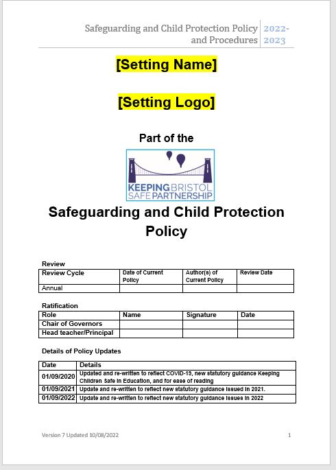 New Model Safeguarding and Child Protection Policy 2022-23